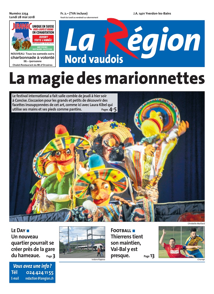 1 r 2073 La Région Festival Marionnettes Presse Article du 28.05.18 Page 1