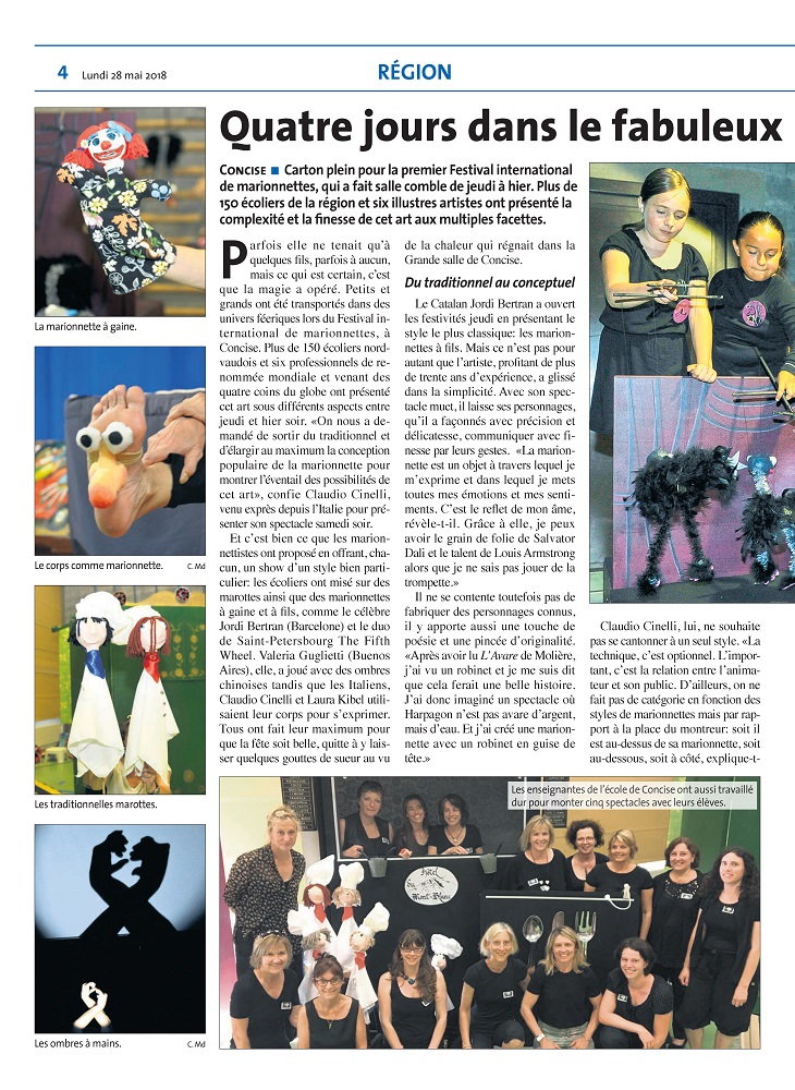 2 r 2073 La Région Festival Marionnettes Presse Article du 28.05.18 Page 2