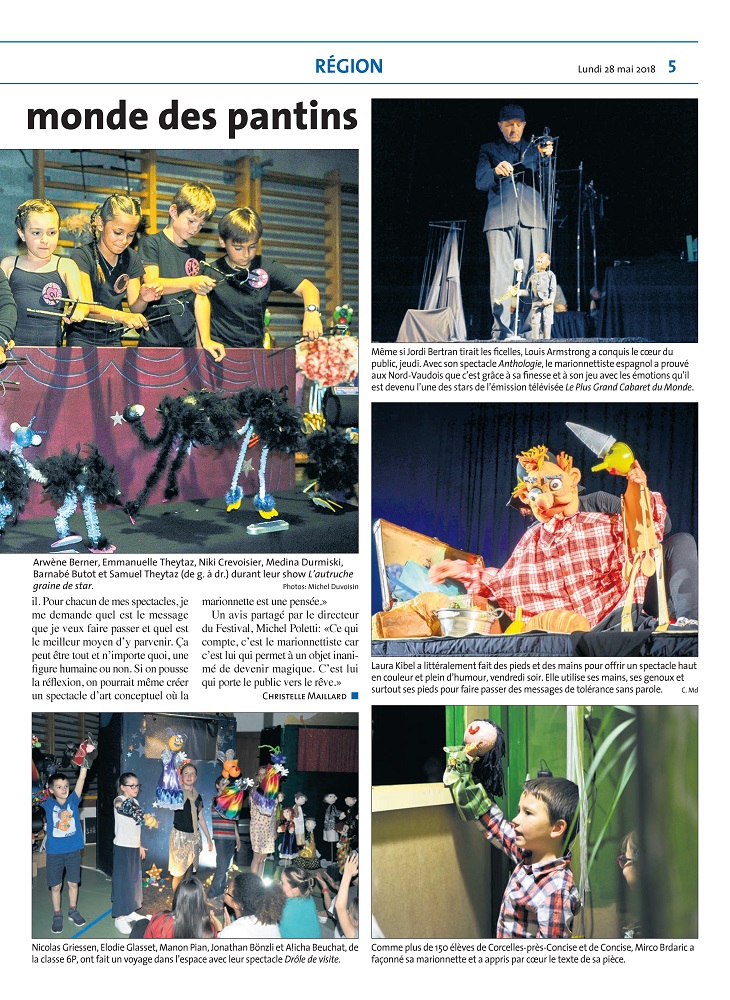 3 r 2073 La Région Festival Marionnettes Presse Article du 28.05.18 Page 3
