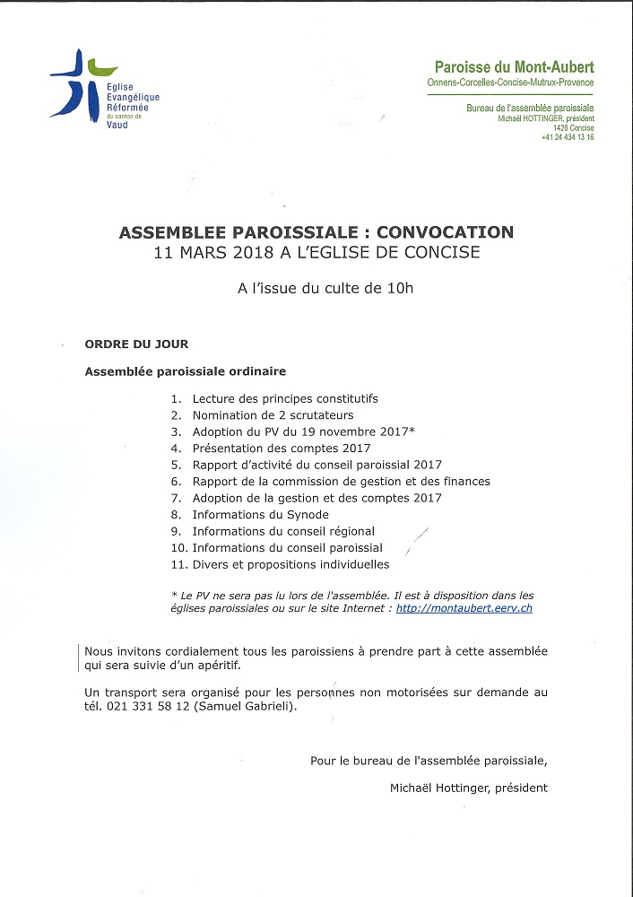 Assemblée paroissiale