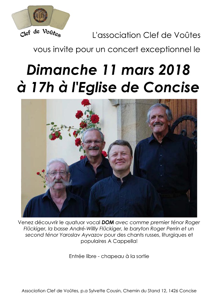 Clef de Voûtes Flyer Concert du 11.03.2018 Copie Page 1